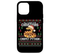 Suéter Feo de Navidad con Texto en inglés All I Want Carpet Python Carcasa para iPhone 12/12 Pro