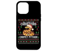 Suéter Feo de Navidad con Texto en inglés All I Want Carpet Python Carcasa para iPhone 12 Pro MAX
