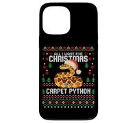Suéter Feo de Navidad con Texto en inglés All I Want Carpet Python Carcasa para iPhone 13 Pro MAX