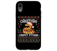 Suéter Feo de Navidad con Texto en inglés All I Want Carpet Python Carcasa para iPhone XR