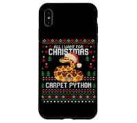 Suéter Feo de Navidad con Texto en inglés All I Want Carpet Python Carcasa para iPhone XS MAX