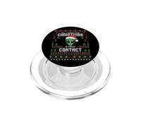 Suéter Feo de Navidad de First Contact Alien UFO PopSockets PopGrip para MagSafe