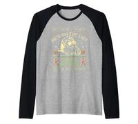 Suéter Feo de Navidad de He's on The List Not Mine Santa Camiseta Manga Raglan