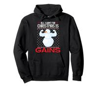 Suéter Feo Divertido de Navidad All I Want For Christmas Is Gains Sudadera con Capucha