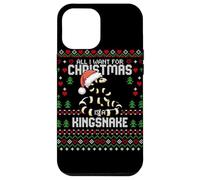 Suéter Feo navideño con Texto en inglés All I Want California Kingsnake Carcasa para iPhone 12 Pro MAX
