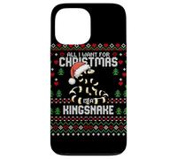 Suéter Feo navideño con Texto en inglés All I Want California Kingsnake Carcasa para iPhone 13 Pro MAX