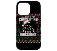 Suéter Feo navideño con Texto en inglés All I Want California Kingsnake Carcasa para iPhone 14 Pro MAX