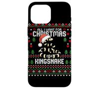 Suéter Feo navideño con Texto en inglés All I Want California Kingsnake Carcasa para iPhone 16 Pro MAX