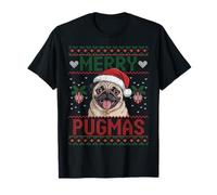 Suéter Feo navideño Merry Pugmas Dog Pug Camiseta