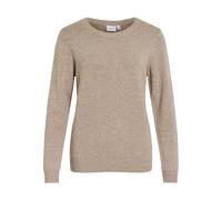 Suéter fino de punto elástico para mujer de VILA manga larga cuello redondo VIRI