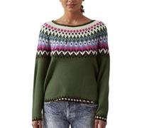 Suéter fino para mujer, manga larga, cuello redondo, suéter caliente, mujer, talla grande, sudadera, estampado con patrón de sub y corto informal, suéter de punto alto, hogar, diarios, túnica versátil