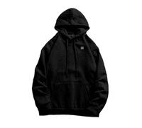 Suéter genérico con cremallera hacia arriba, cálido invierno para hombres, ligero, eléctrico, cálido, chaleco, cuello redondo, con capucha, suéter con cremallera, verde para hombre, Le Noir, XXXL