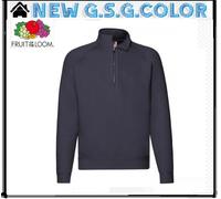 Suéter Hombre Sudadera Con 1/2 Cremallera Mangas Raglán FRUIT OF THE LOOM
