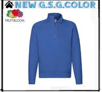 Suéter Hombre Sudadera Con 1/2 Cremallera Mangas Raglán FRUIT OF THE LOOM