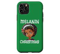 Suéter Melanin Christmas Ugly Black Girl Magic Queen Green Carcasa para iPhone 11 Pro