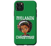 Suéter Melanin Christmas Ugly Black Girl Magic Queen Green Carcasa para iPhone 11 Pro MAX