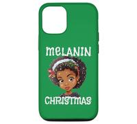 Suéter Melanin Christmas Ugly Black Girl Magic Queen Green Carcasa para iPhone 12/12 Pro