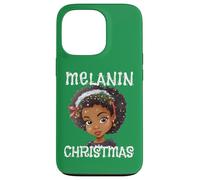 Suéter Melanin Christmas Ugly Black Girl Magic Queen Green Carcasa para iPhone 13 Pro