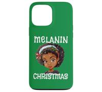 Suéter Melanin Christmas Ugly Black Girl Magic Queen Green Carcasa para iPhone 13 Pro MAX