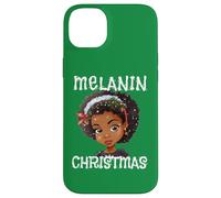 Suéter Melanin Christmas Ugly Black Girl Magic Queen Green Carcasa para iPhone 14 Plus