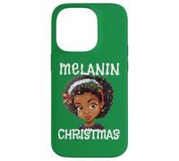 Suéter Melanin Christmas Ugly Black Girl Magic Queen Green Carcasa para iPhone 14 Pro