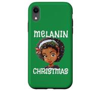 Suéter Melanin Christmas Ugly Black Girl Magic Queen Green Carcasa para iPhone XR