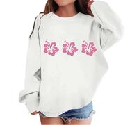 Suéter Mujer Invierno Sudadera Niños Gráfico Suéter para Niñas Camiseta Niño Suéter Top Suéter Conjunto Niñas, Blanco, 9-10 años