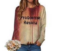 Suéter Mujer Oversize Otoño e Invierno Sudadera Casual Deportiva Suéter de Manga Larga Top Térmico Cuello Redondo Casual Streetwear Otoño Invierno Primavera Mujer, Grey-a., XXL