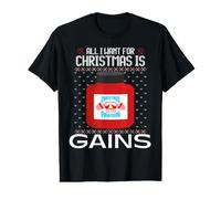 Suéter navideño All I Want For Christmas Is Gains Protein Camiseta gráfica económica