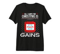 Suéter navideño All I Want For Christmas Is Gains Protein Camiseta Premium