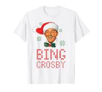 Suéter navideño Blanco de Bing Crosby Camiseta