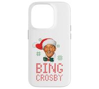 Suéter navideño Blanco de Bing Crosby Carcasa para iPhone 14 Pro