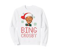 Suéter navideño Blanco de Bing Crosby Sudadera