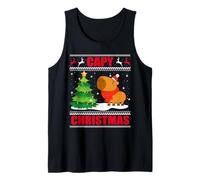Suéter navideño Capy Ugly Capybara Lover Christmas Camiseta sin Mangas