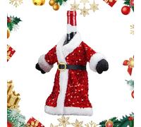 Suéter navideño con Botella de Vino,Cubierta para Botella de Vino suéter navideño - Vestido de Botella de Vino Hecho a Mano, Abrigo, suéter de Papá Noel, decoración de Botella,Fundas Decorativas para
