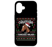 Suéter navideño de Tennessee Walker Horse, Feo, con Forma de Caballo Carcasa para iPhone 16