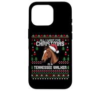 Suéter navideño de Tennessee Walker Horse, Feo, con Forma de Caballo Carcasa para iPhone 16 Pro