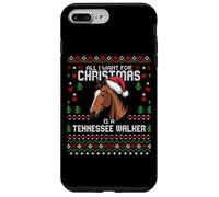 Suéter navideño de Tennessee Walker Horse, Feo, con Forma de Caballo Carcasa para iPhone 7 Plus/8 Plus