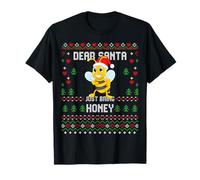 Suéter navideño Dear Santa Bee Beekeeper Honey Ugly Camiseta