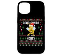 Suéter navideño Dear Santa Bee Beekeeper Honey Ugly Carcasa para iPhone 13