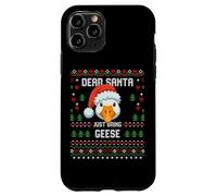 Suéter navideño Dear Santa Christmas Geese Goose Ugly Carcasa para iPhone 11 Pro