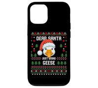 Suéter navideño Dear Santa Christmas Geese Goose Ugly Carcasa para iPhone 12/12 Pro