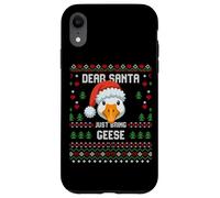 Suéter navideño Dear Santa Christmas Geese Goose Ugly Carcasa para iPhone XR