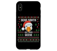 Suéter navideño Dear Santa Christmas Geese Goose Ugly Carcasa para iPhone XS MAX