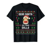 Suéter navideño Dear Santa Dolls Ugly Xmas Dolls, Amantes de los Juguetes Camiseta