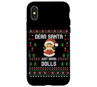 Suéter navideño Dear Santa Dolls Ugly Xmas Dolls, Amantes de los Juguetes Carcasa para iPhone X/XS