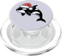 Suéter navideño Feo con Forma de Ballena de Santa Orca Orcas PopSockets PopGrip para MagSafe