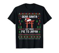Suéter navideño Feo de Dear Santa Bring Me to Japan Camiseta