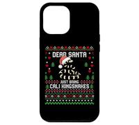Suéter navideño Feo de Dear Santa California Kingsnake Carcasa para iPhone 12 Pro MAX