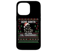 Suéter navideño Feo de Dear Santa California Kingsnake Carcasa para iPhone 14 Pro MAX